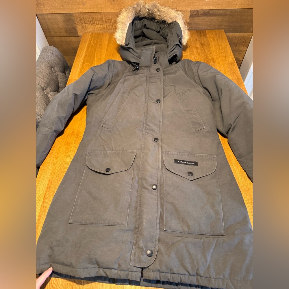 Canada Goose Gray Parka Coat